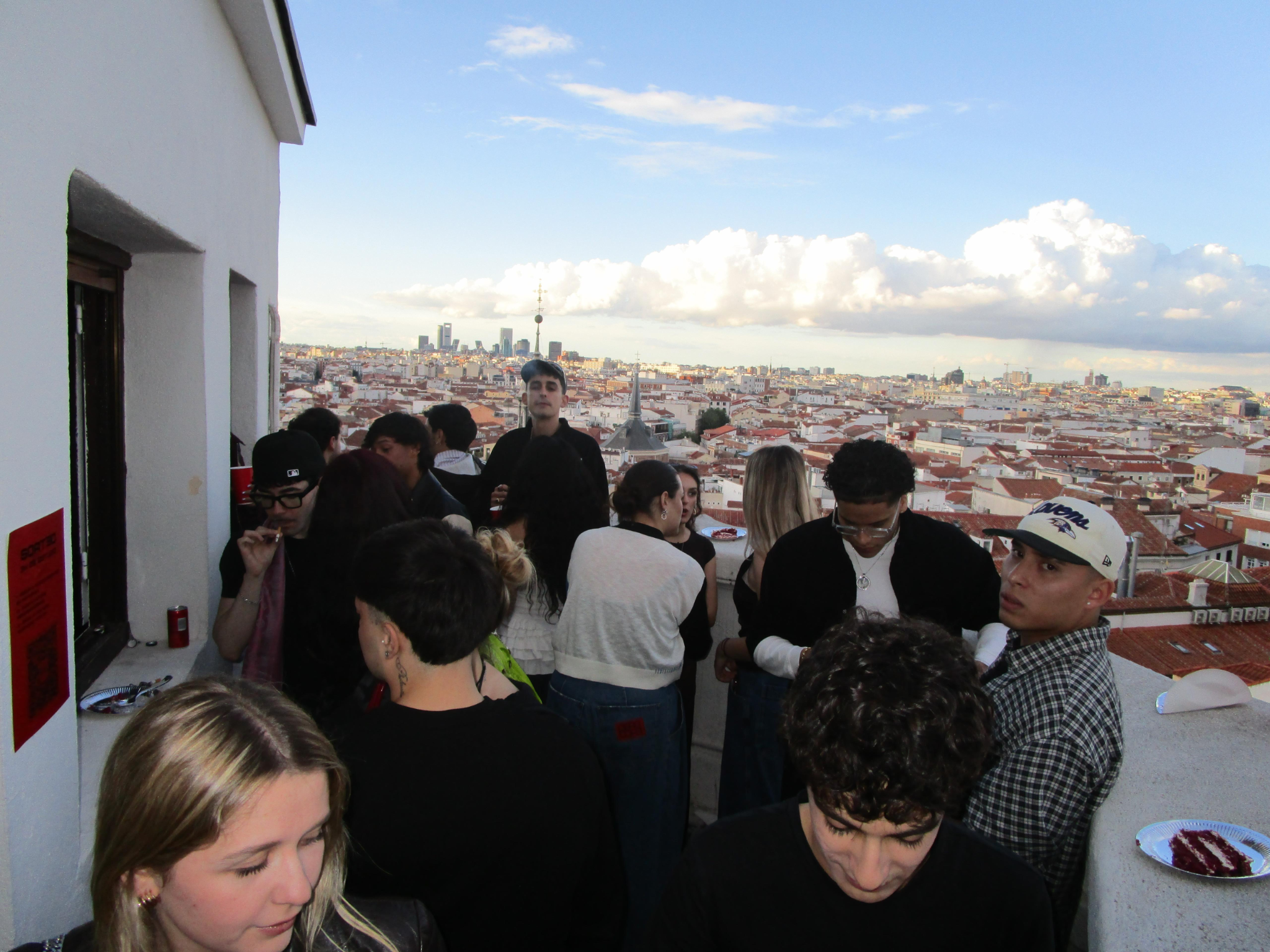 Encuentro en la terraza del estudio